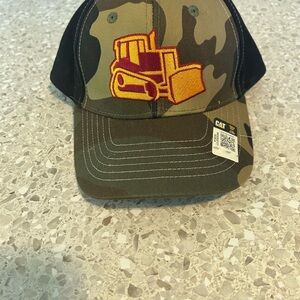 NWT CAT Kids Camo Bulldozer Hat